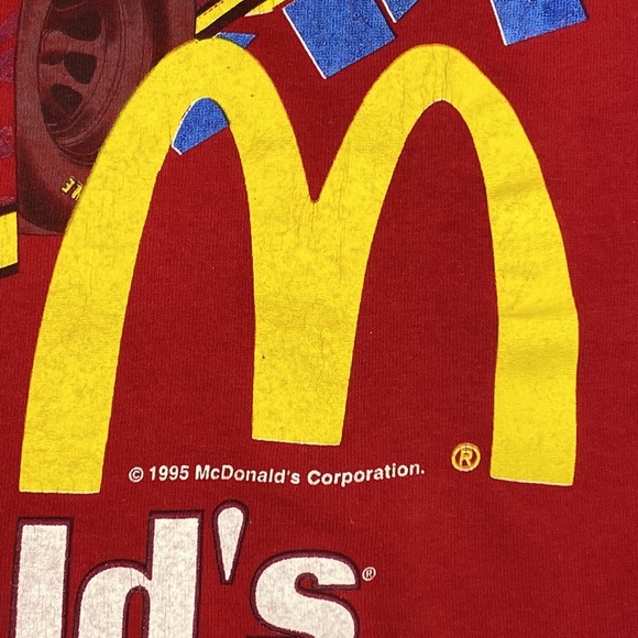 Vintage Bill Elliott/McDonalds Racing Team #94 Short Sleeve Tee Shirt - Picture 4 of 8